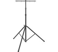 Brennenstuhl Trépied ST 301 – télescopique noir, traverse de fixation 2 projecteurs, réglable 3 m