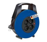 Brennenstuhl Vario Line 4 prises de débouchage beben avec 4 prises/mini beben câble (surpresseur pour usage domestique, câble 15 m, MADE EN GERMANY) noir/bleu