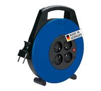 Brennenstuhl Vario Line 4 prises de dépassement de beben câble avec 4 prises/mini câble beben (câble pour usage domestique, câble 5 m, Made in Germany) noir/bleu
