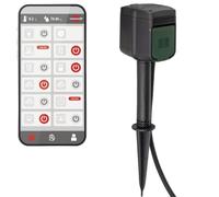 Brennenstuhl Prise de jardin brennenstuhlConnect WiFi IP44 avec piquet et plaque 2x3m
