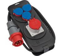 Brennenstuhl 1151600010 unité de Distribution d'énergie 4 Sortie(s) CA Noir, Bleu, Rouge