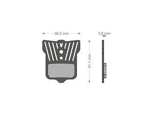 Brenta Ciclo Plaquettes De Frein à Disque Lightech Elixir 9/7/cr/xx/x0/t/tl Avid/sram