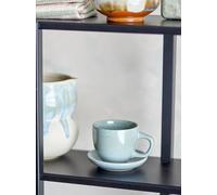 Bloomingville Tasse avec soucoupe Brenta. lot de 4 Bleu