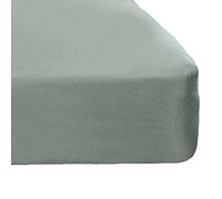 Brentfords Uni Dye Drap-Housse pour lit Doux Microfibre-Duck Oeuf Taille, Bleu Canard, Simple