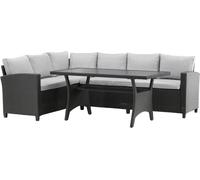 Brentwood ensemble lounge 2 parties gris,noir.