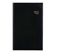 Agenda - Banque - 18x29cm - 768 pages indexées - Couverture noire - 1 jour/2 pages