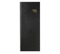 BREPOLS - 1 Agenda de Banque Journalier JUPITER B1 - Couverture Noir - Janvier 2026 à Décembre 2026 - Dimension 15 x 33 cm