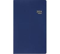 BREPOLS - 1 Agenda Journalier BUILDING SETA Bleu, Janvier 2026 à Décembre 2026, Dimension 10 x 17 cm