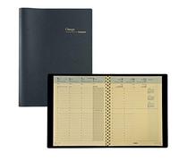 BREPOLS - 1 Agenda Semainier OMEGA 27 GENOVA - Janv. à Déc. 2020 - 21 x 27 cm, Noir
