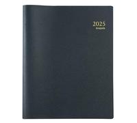 Brepols - 1 Agenda Semainier Timing Genova - Janvier 2026 à Décembre 2026 - Dimension 17 x 22 cm - Couleur Noire