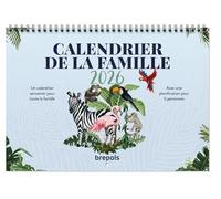 Brepols - 1 Calendrier Planning Familiale - Format 31 x 22 cm - Janvier 2026 à Décembre 2026 - Pour 5 Membres -