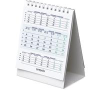 BREPOLS - 1 Petit Calendrier Chevalet de Bureau - Janvier 2026 à Décembre 2026 - Dimension 10.5 x 13 cm