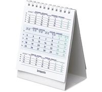 BREPOLS - 1 Petit Calendrier Chevalet de Bureau - Janvier 2026 à Décembre 2026 - Dimension 10.5 x 13 cm