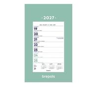 BREPOLS - 1 Plaque Calendrier Semainier Long Skytos - Décembre 2026 à Janvier 2028 - Format 19 x 34 cm
