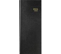 BREPOLS - Agenda de Bureau Journalier - Jan. à Déc. 2020 - SATURNUS Noir - 14 x 33 cm