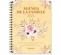 BREPOLS - Agenda De La Famille - Semainier - Janvier 2026 à Décembre 2026 - Dimension 17 x 22 cm - 2 Langues