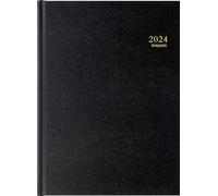 Agenda 2023 Brepols Bremax 2 journalier 1 jour sur 2 pages 21 x 29 cm noir