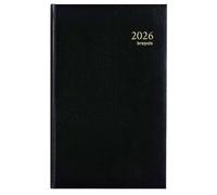 Brepols - Agenda Journalier SATURNUS - Janvier 2026 à Décembre 2026 - Couverture : Noir - Format : 14 x 22 cm