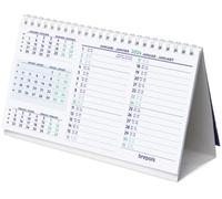 Brepols - Large Calendrier Chevalet De Bureau - Janvier 2026 à Décembre 2026 - Dimension 21 x 12,5 cm