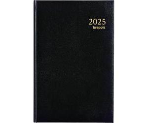 Brepols Saturnus Agenda Semainier Civil 2023 - Couverture rigide : noir - Format : 13,5x21 cm env.
