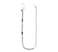 BRERA 67 - chaine argent homme avec pierres naturelles pour pantalon jeans, mousqueton porte clé, chainette metal, attache porte clef, portefeuille chaine