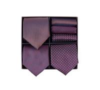 BRERA 67 - Coffret Cadeau Homme 3 Cravates et 3 Mouchoirs de Poche, Accessoire Costume, Pochette Avec Cravate, Cadeau Original Mariage