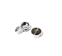 BRERA 67 - couvre boutons chemise homme avec initiales, boutons de manchette pour homme, cache bouton chemise lettre, cadeau homme original utile Made in Italy