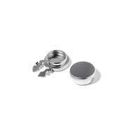 BRERA 67 - couvre boutons chemise homme gris-émaillé, boutons de manchette pour homme, cache bouton chemise, cadeau homme original utile Made in Italy