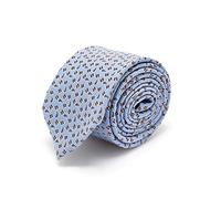 BRERA 67 : Cravate Homme Bleu Clair Étroit Slim Laine et Soie faite à la main, Cravates 148x8 Mariage, Boîte cadeau, Accessoires Mode,Vente au Particulier.