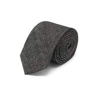 BRERA 67 : Cravate Homme Gris Foncé Étroit Slim Laine et Soie faite à la main, Cravates 148x8 Mariage, Boîte cadeau, Accessoires Mode,Vente au Particulier.