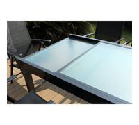 Brescia 10 : Ensemble De Jardin En Aluminium Table Extensible + 10 Fauteuils En Textilène Gris