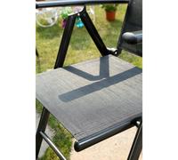 Brescia 8 : Ensemble De Jardin En Aluminium Table Extensible + 8 Fauteuils En Textilène Gris