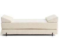 Brescia - banquette 3 places convertible en tissu velours relief