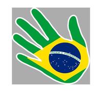 Brésil - 17x17cm - Sticker/Autocollant