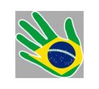 Brésil - 5x5cm - Sticker/Autocollant