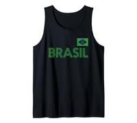 Brésil Cadeau Drapeau Brésil Fan Vintage Samba Brasil Débardeur