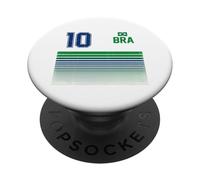 Brésil Cadeau Drapeau Brésil Fan Vintage Samba Brasil PopSockets PopGrip Adhésif