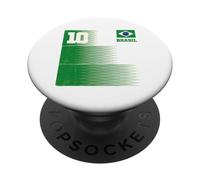 Brésil Cadeau Drapeau Brésil Fan Vintage Samba Brasil PopSockets PopGrip Adhésif
