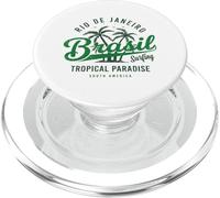 Brésil Cadeau Drapeau Brésil Fan Vintage Samba Brasil PopSockets PopGrip pour MagSafe