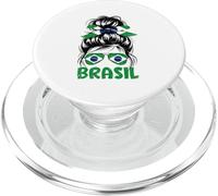 Brésil Cadeau Drapeau Brésil Fan Vintage Samba Brasil PopSockets PopGrip pour MagSafe