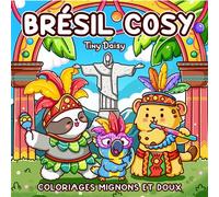Brésil Cosy : coloriages mignons et doux - Tiny Daisy - Panini Comics - broché - Livre-jeu