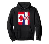 Brésil Croatie Demi-drapeau Fière racines croates brésiliennes Sweat à Capuche