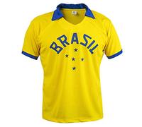 Brésil Équipe Nationale 1958 Pele Coupe du Monde de Football Maillot Haut Maillot Rétro Classique - XL