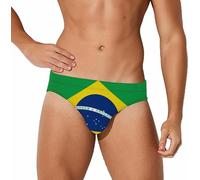 Brésil Flag-1 Maillot de Bain pour Homme Slip de Bain Triangle String Bikini Maillot de Bain