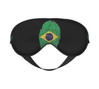 Brésil Masque pour les Yeux Doux Imprimé - Ombrage de Nuit Élastique Anti-Lumière pour Avion Yoga Voyage