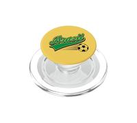 Brésil Sports Texte Football World Cup PopSockets PopGrip pour MagSafe