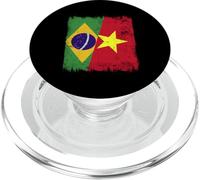 Brésil Vietnam Demi-Drapeau Brésil Histoire vietnamienne PopSockets PopGrip pour MagSafe