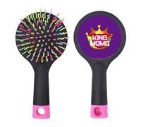 Brésilien Carnival King Character Salon Brosse à cheveux démêlante Base coussin