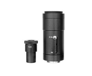 Bresser Adaptateur photo 2,5x/4x avec oculaire 10x, pour microscopes Science