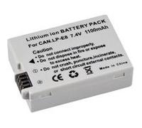 BRESSER Batterie de rechange Lithium-Ion pour Canon LP-E8 Argenté,Noir G